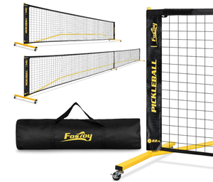 lot 67 image: Fostoy Portable Pickleball Net with Wheels