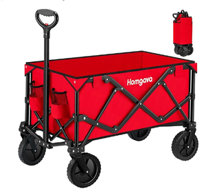 lot 68 image: Collapsible Folding Wagon Cart, 350LBS Heavy Duty