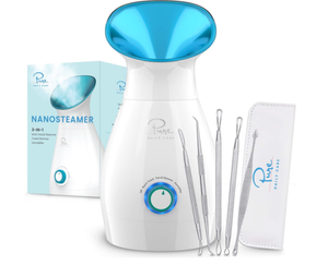 lot 210 image: NanoSteamer Large 3-in-1 Nano Ionic Facial Steamer with Precise Temp Control