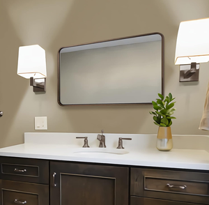lot 120 image: ANDY STAR Bronze Bathroom Mirror