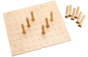 lot 125 image: Rev-A-Shelf Trimmable Peg Board Drawer Shelf Organizer