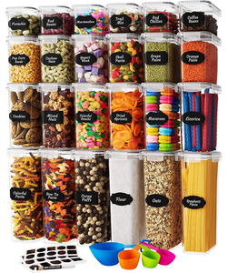 lot 269 image: LOT OF 24 Airtight Food Storage Container Set