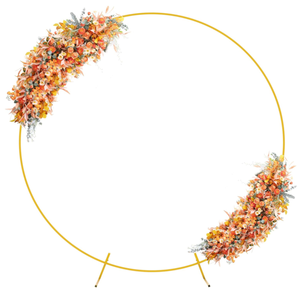 lot 301 image: 7.2FT Gold Round Backdrop Stand