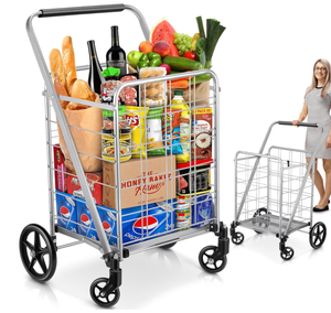 lot 317 image: Large Folding Shopping Cart