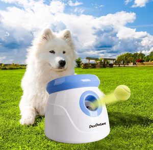 lot 456 image: PetPrime Dog Automatic Ball Launcher Dog Interactive Toy Dog Fetch Toy