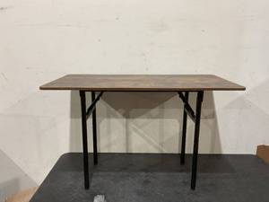lot 222 image: Wood Rectangular Table, Measures 47 x 29 x 23.5