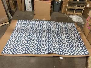 lot 156 image: Blue and White Area Rug