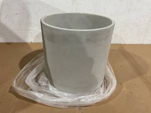 lot 453 image: Mozing Cement Plant Pots Indoor - 12 inch Concrete Planter Pot for Planting