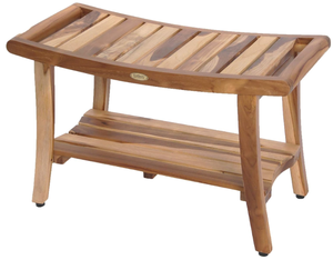 lot 17 image: EcoDecors 30 inch, Teak Shower Bench