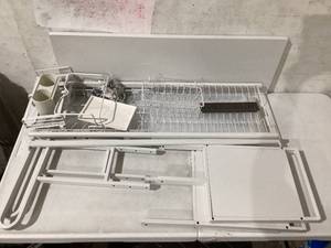 lot 523 image: Over The Sink Dish Drying Rack 3 Tier Large Kitchen Sink