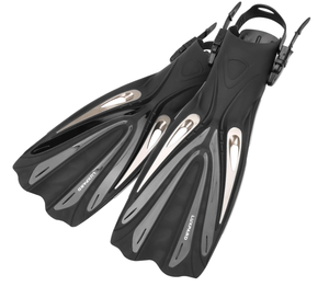 lot 337 image: Diving Fins, Powerful Efficient Open Heel Scuba Diving Fins, Size SM  US Man 4.5-8.5  Woman 5.5-9.5