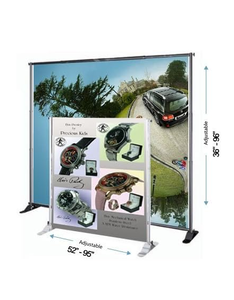 lot 517 image: 8 Width and 8 Tall Telescopic Banner Stand