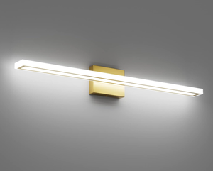lot 519 image: 31.5inch Gold Modern LED Vanity Light Fixture