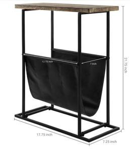 lot 603 image: MyGift 21 Modern Narrow Living Room End Table