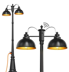 lot 32 image: Dusk to Dawn Outdoor Lamp Post Lights with GFCI Outlet