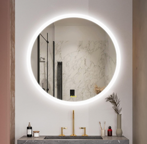 lot 60 image: LED Bathroom Mirror with Lights Round Led Mirror Anti-Fog