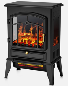 lot 74 image: COWSAR Electric Fireplace Stove, Freestanding Fireplace Heater
