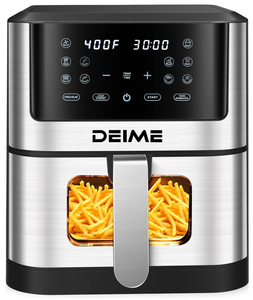 lot 75 image: Air Fryer 6.2 QT Oilless 1500W Large Capacity Oven Air Fryers Healthy Cooker with 10 Preset