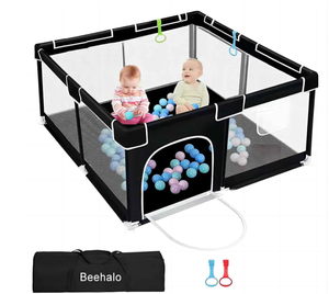 lot 482 image: Baby Playpen Baby Playard, Playpen for Babies and Toddlers with Gate NO BALLS COME WITH THE PLAYPEN