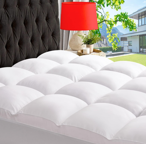 lot 571 image: King Size Mattress Topper for Back Pain Relief, Extra Thick Mattress Pad Pillowtop