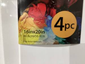 lot 556 image: LOT OF 4 PHOENIX Professional Stretched Canvas for Painting