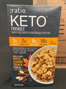 lot 5 image: Keto Maple Almond Crunch Cereal 6 boxes Best by 11192023