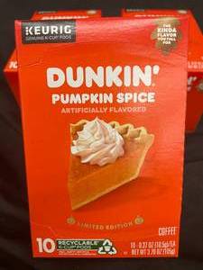 lot 9 image: Dunkin K- Cups 3 boxes 30 pods Best by 07122024