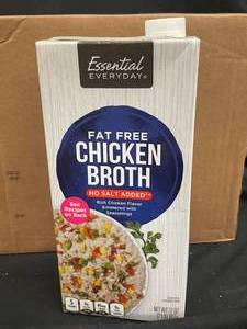 lot 19 image: Fat Free Chicken Broth 6 Cartons Best by 01222025