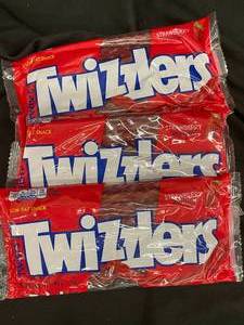 lot 21 image: Twizzlers Strawberry 3 X 1 pound bags Best by 092023