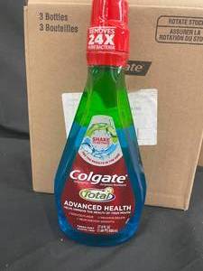 lot 42 image: Colgate Total Mouth Wash 3 Bottles