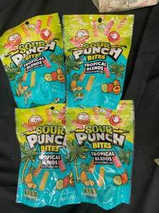 lot 63 image: Sour Patch Kids 4 big bags Best by 02152024