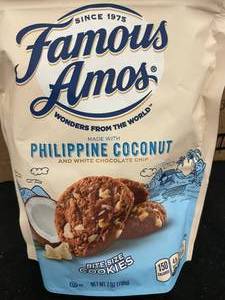 lot 85 image: Famous Amos White Choc Coconut Cookies 6 bags Best by 04182023