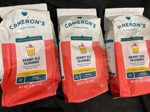 lot 110 image: Camerons Brandy Old Fashioned coffee 3 bags Best by 10032023