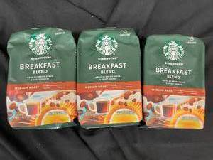 lot 116 image: Starbucks Breakfast Blend 3 bags Best by 10182023