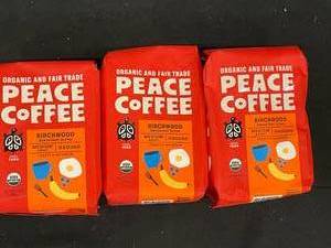 lot 276 image: Peace Coffee Birchwood Breakfast Blend 3 bags Best by 10172023