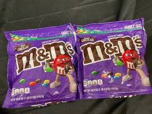 lot 422 image: M&ampMs Dark Chocolate 2 Family size bags&nbspBest&nbspBy 012024