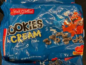lot 488 image: Malt O Meal Cookies and Cream Cereal 3 bags&nbspBest&nbspBy 05102024