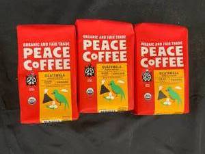 lot 644 image: Peace Coffee Guatamala ground 3 bags&nbspBest&nbspBy 12272023