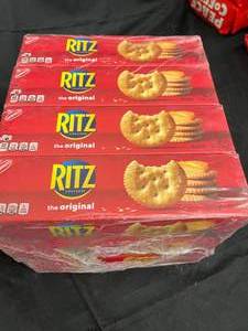 lot 654 image: Ritz Crackers 12 boxes sealed&nbspBest&nbspBy 05052024, 01292024
