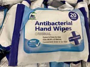 lot 702 image: Anti bacterial Hand wipes 30 packs