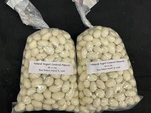 lot 376 image: Natural Yougurt Covered Almonds 2 2 pound bags&nbspBest by 03312024