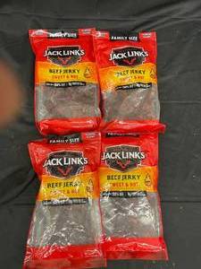 lot 688 image: Jack Links Sweet and Hot 4 big bags&nbspBest&nbspBy 07172023