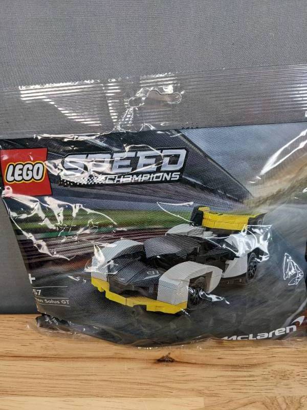 lot 32A image: Brand New Lego Sets - Speed Champions McLaren Solos GT, Star Wars 332nd Ahsokas Clone Trooper Battle Pack, and Ninjago Ice Dragon Creature I