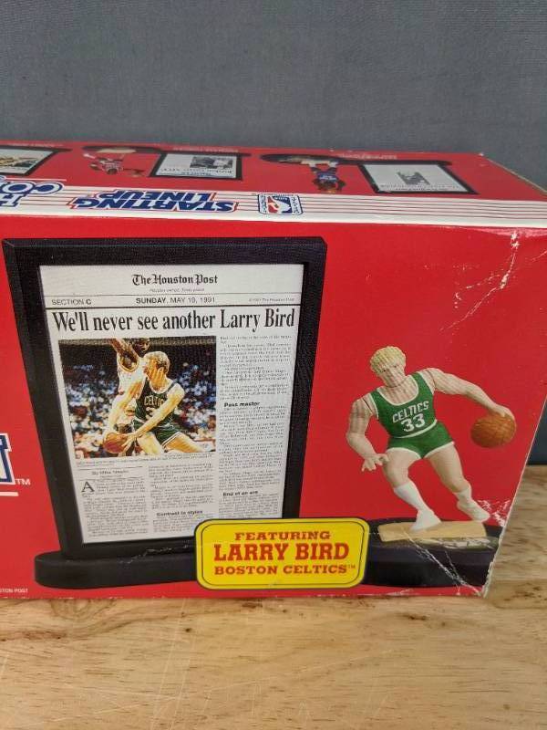 lot 43B image: Starting Lineup Headline Collection 1992 NBA Larry Bird Figure Boston Celtics E