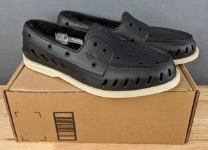 lot 27D image: New Sperry Mens Shoes Black Size 12 N