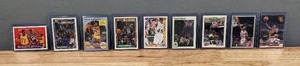 lot 17D image: Magic Johnson Michael Jordan Larry Bird Shawn Kemp Basketball Card Collection NBA Los Angeles Lakers Chicago Bulls Boston Celtics Seattle Supersonics Topps NBA Hoops Upper Deck Fleer Ultra E