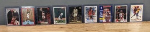 lot 48C image: Michael Jordan Basketball Card Collection NBA Chicago Bulls NBA Hoops Upper Deck Fleer Flashback Rookie E