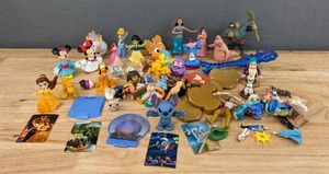 lot 68 image: Large Assortment of Small Disney FigurinesToys (Mickey & Friends, Disney Princesses, Stitch, Frozen, and more) E
