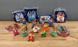 lot 93 image: Lot of 18 McDonalds Happy Meal Toys Alvin & the Chipmunks Figures & Hasbro Gaming E