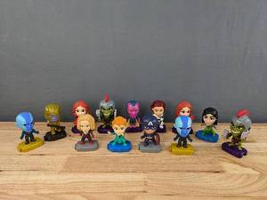 lot 79 image: (13) McDonalds Happy Meal Marvel Mini Toys (2019 & 2020) E